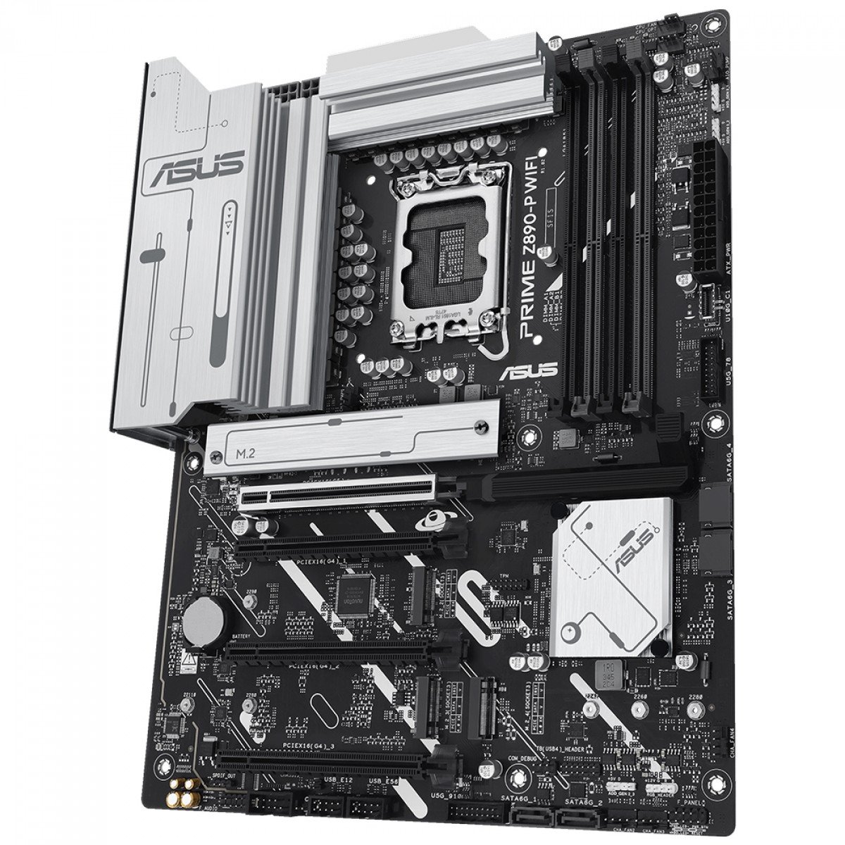 Placa Mãe Asus Prime Z890 P WiFi e Bluetooth, Intel LGA 1851, ATX, DDR5 - Imagem 3