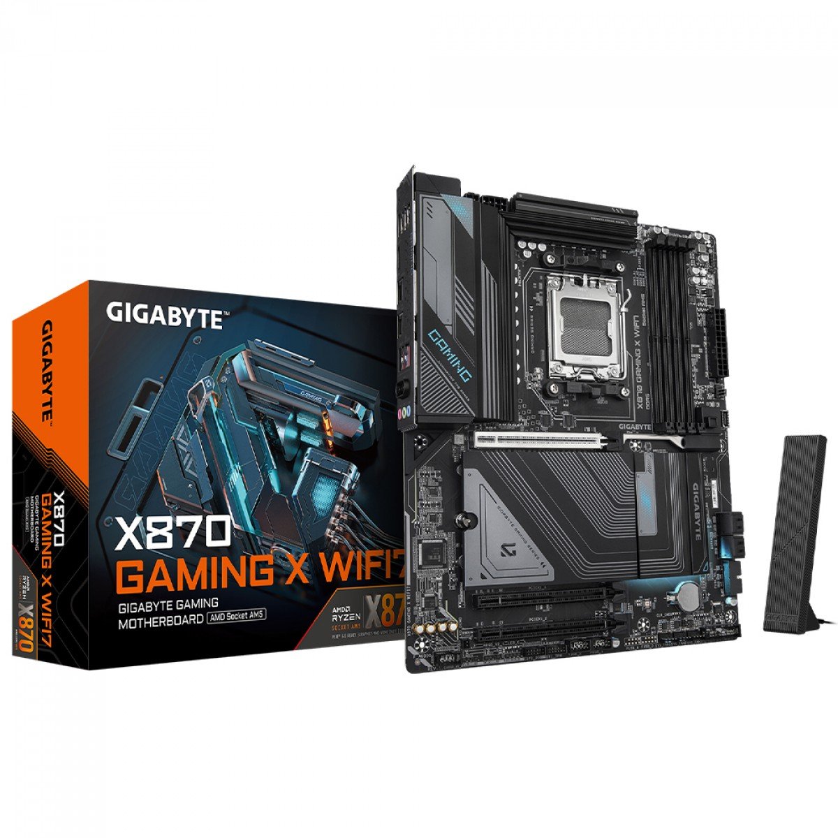 Placa Mãe Gigabyte X870 Gaming X WiFi7 e Bluetooth, AMD AM5, ATX, DDR5