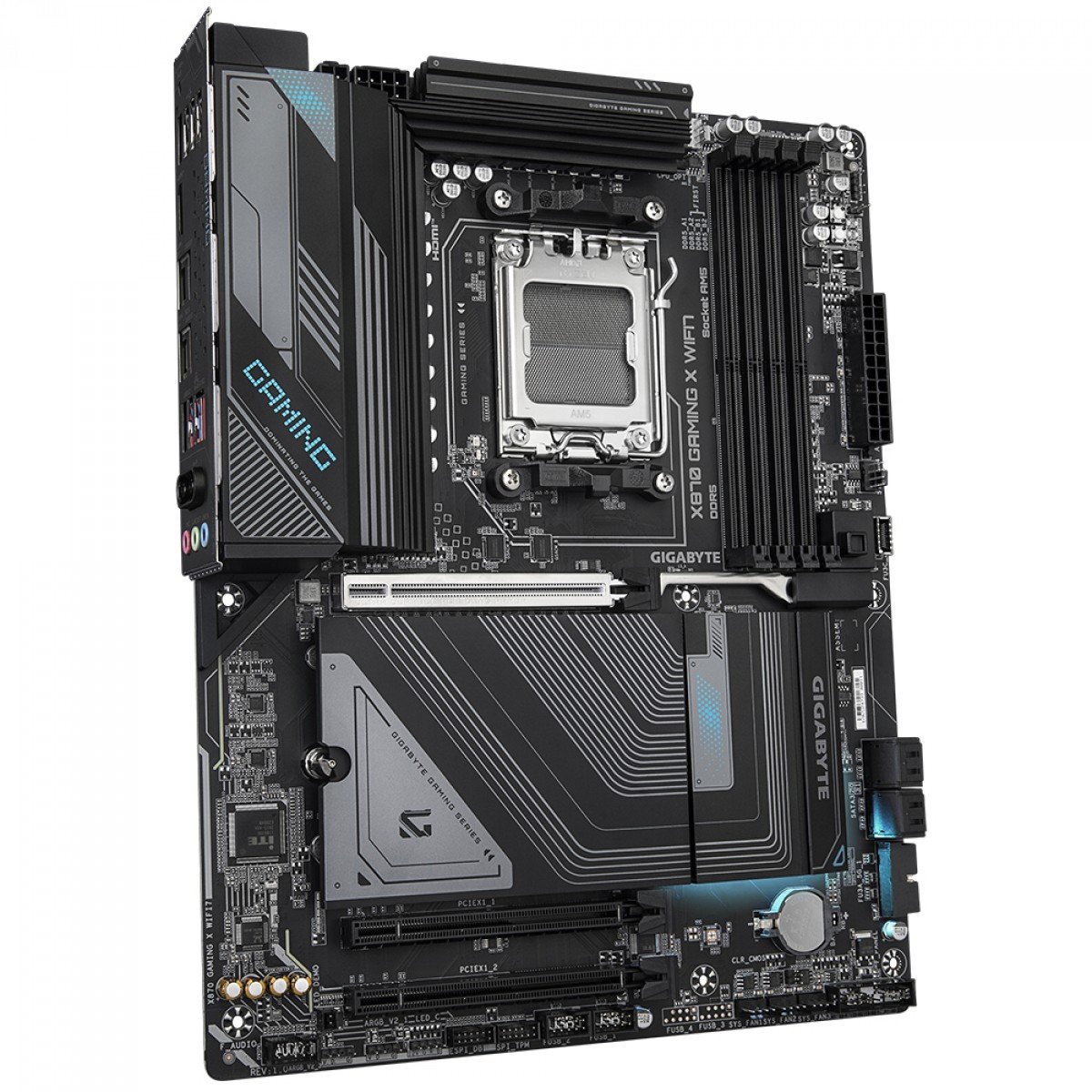 Placa Mãe Gigabyte X870 Gaming X WiFi7 e Bluetooth, AMD AM5, ATX, DDR5 - Imagem 3