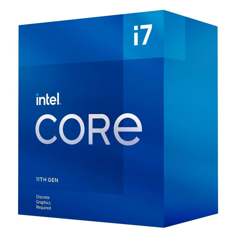 Processador Intel Core i7 11700F 11ª Geração, 2.5 GHz (4.8GHz Turbo), Cache 16MB, 16 Threads, LGA1200