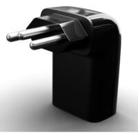 Protetor Eletrônico DPS iCLAMPER Pocket Fit 90º, Preto, 3 Pinos, Monopolar, 10A, Bivolt - 15406