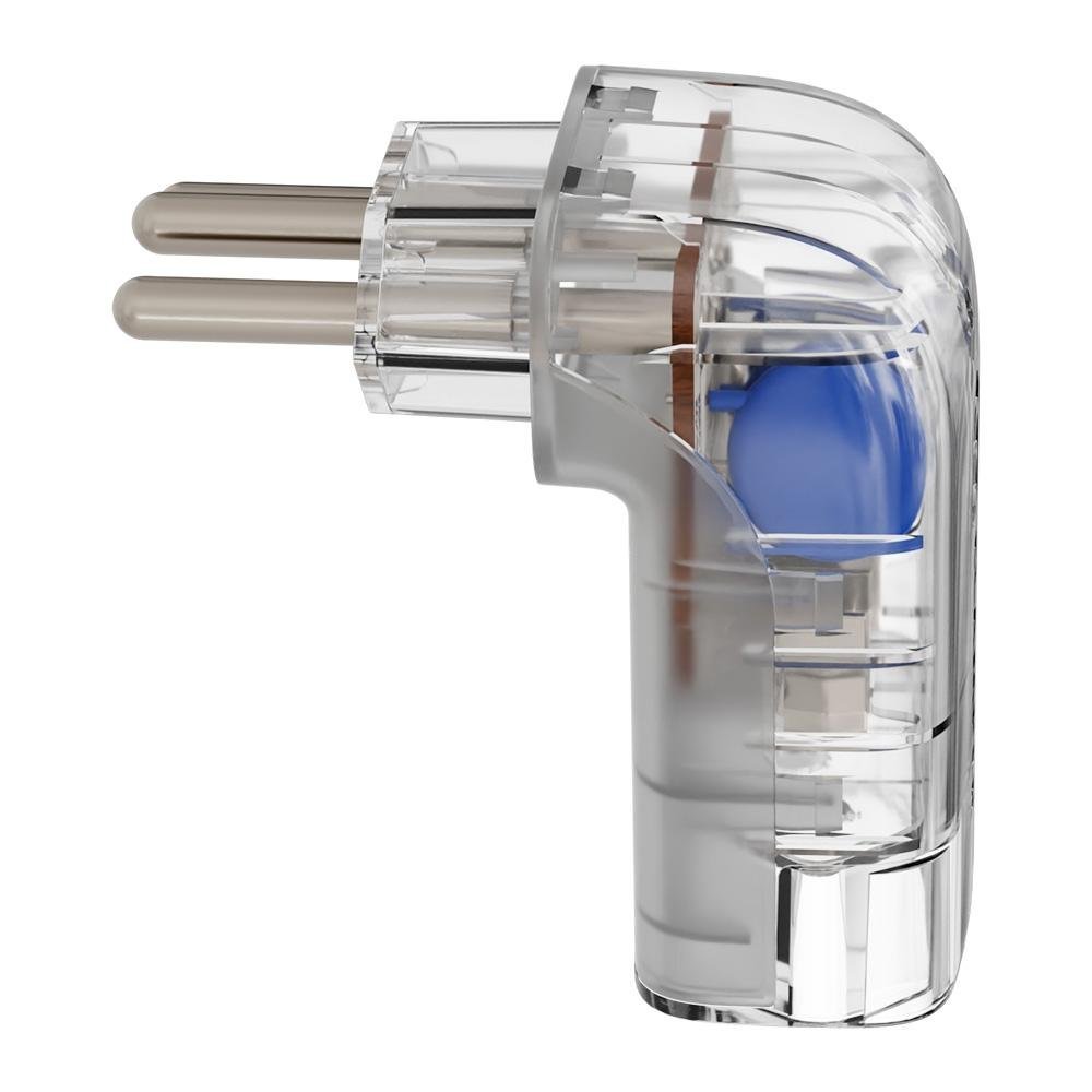 Protetor Eletrônico DPS iCLAMPER Pocket Fit 90º, Transparente, 3 Pinos, Monopolar, 10A, Bivolt - 15407