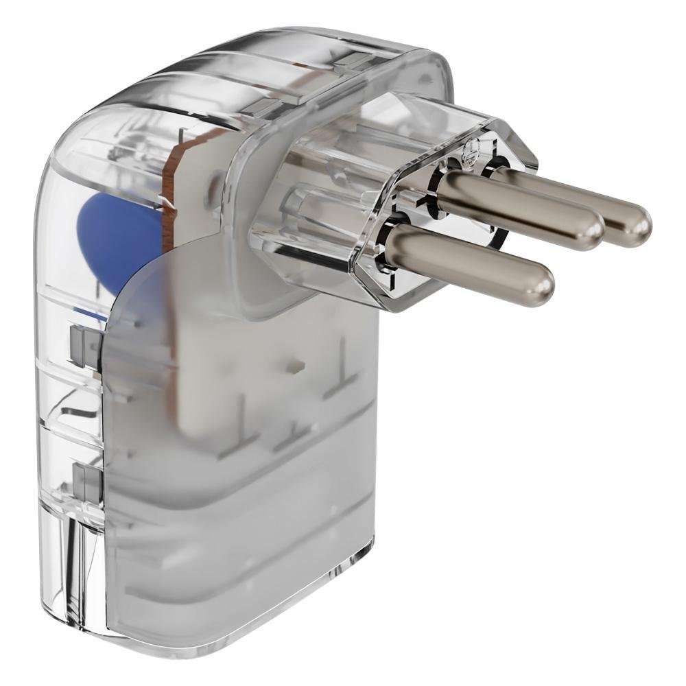 Protetor Eletrônico DPS iCLAMPER Pocket Fit 90º, Transparente, 3 Pinos, Monopolar, 10A, Bivolt - 15407 - Imagem 2