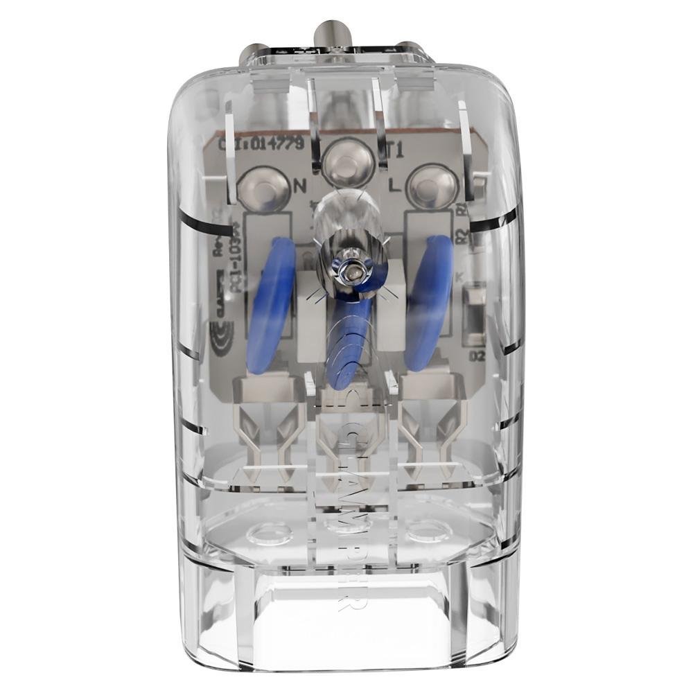 Protetor Eletrônico DPS iCLAMPER Pocket Fit 90º, Transparente, 3 Pinos, Monopolar, 10A, Bivolt - 15407 - Imagem 3