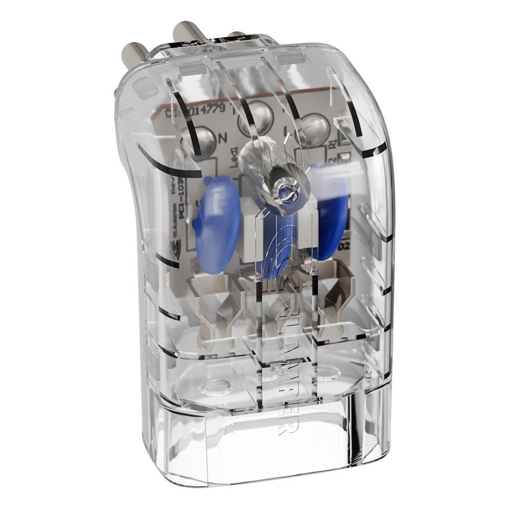 Protetor Eletrônico DPS iCLAMPER Pocket Fit 90º, Transparente, 3 Pinos, Monopolar, 10A, Bivolt - 15407 - Imagem 4