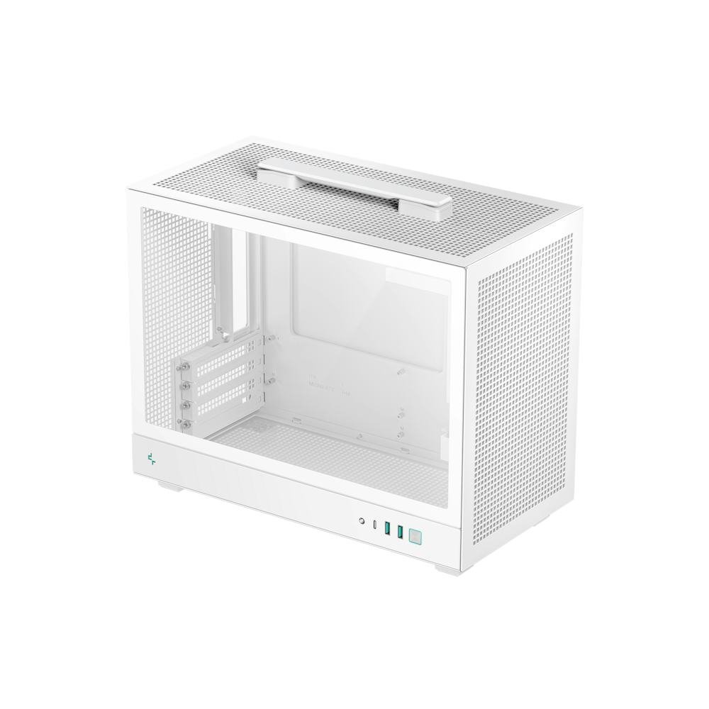 Gabinete Compacto DeepCool CH160 Plus Branco para Placa Mãe ITX e mATX - R-CH160-WHNGM0-G