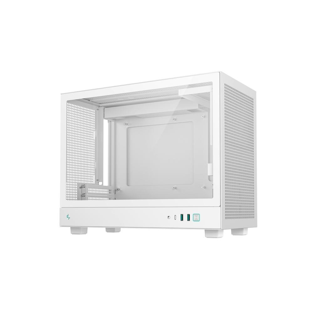 Gabinete Compacto DeepCool CH160 Plus Branco para Placa Mãe ITX e mATX - R-CH160-WHNGM0-G - Imagem 2