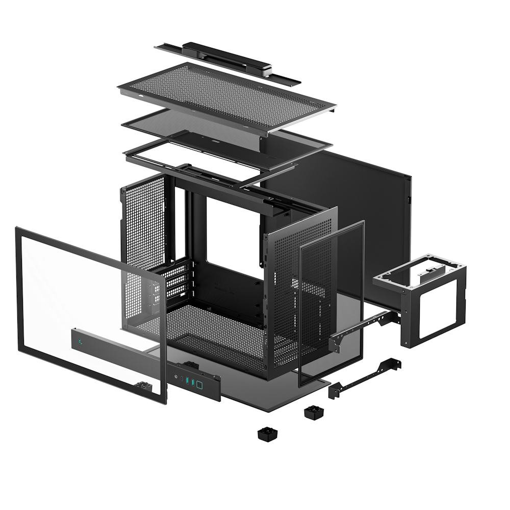 Gabinete Compacto DeepCool CH160 Plus Preto para Placa Mãe ITX e mATX - R-CH160-BKNGM0-G - Imagem 5