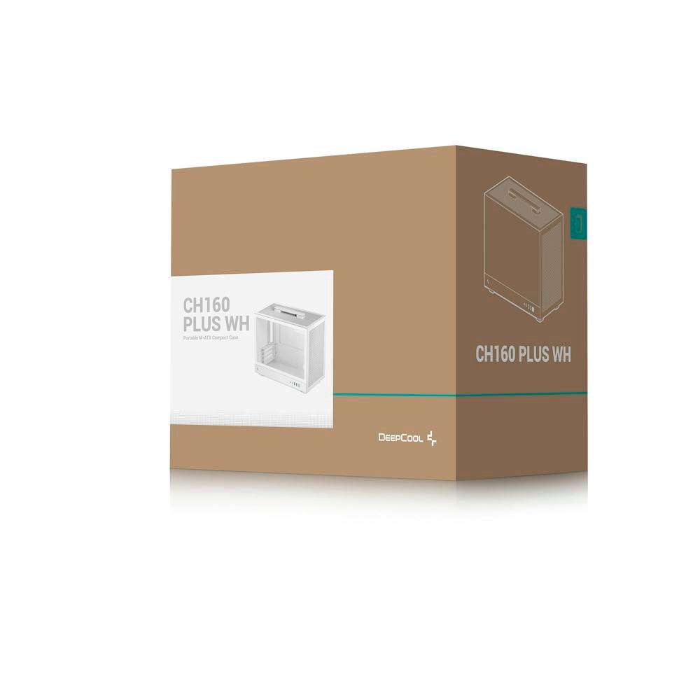 Gabinete Compacto DeepCool CH160 Plus Branco para Placa Mãe ITX e mATX - R-CH160-WHNGM0-G - Imagem 6