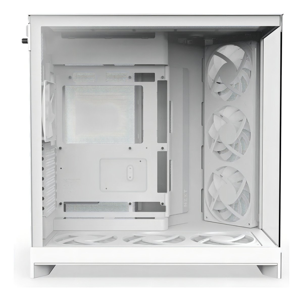 Gabinete Nzxt H9 Flow RGB+ 2025 Usb Type-C Branco 7 Fans Vidro Temperado Mid Tower - CM-H92FW-P1 - Imagem 7