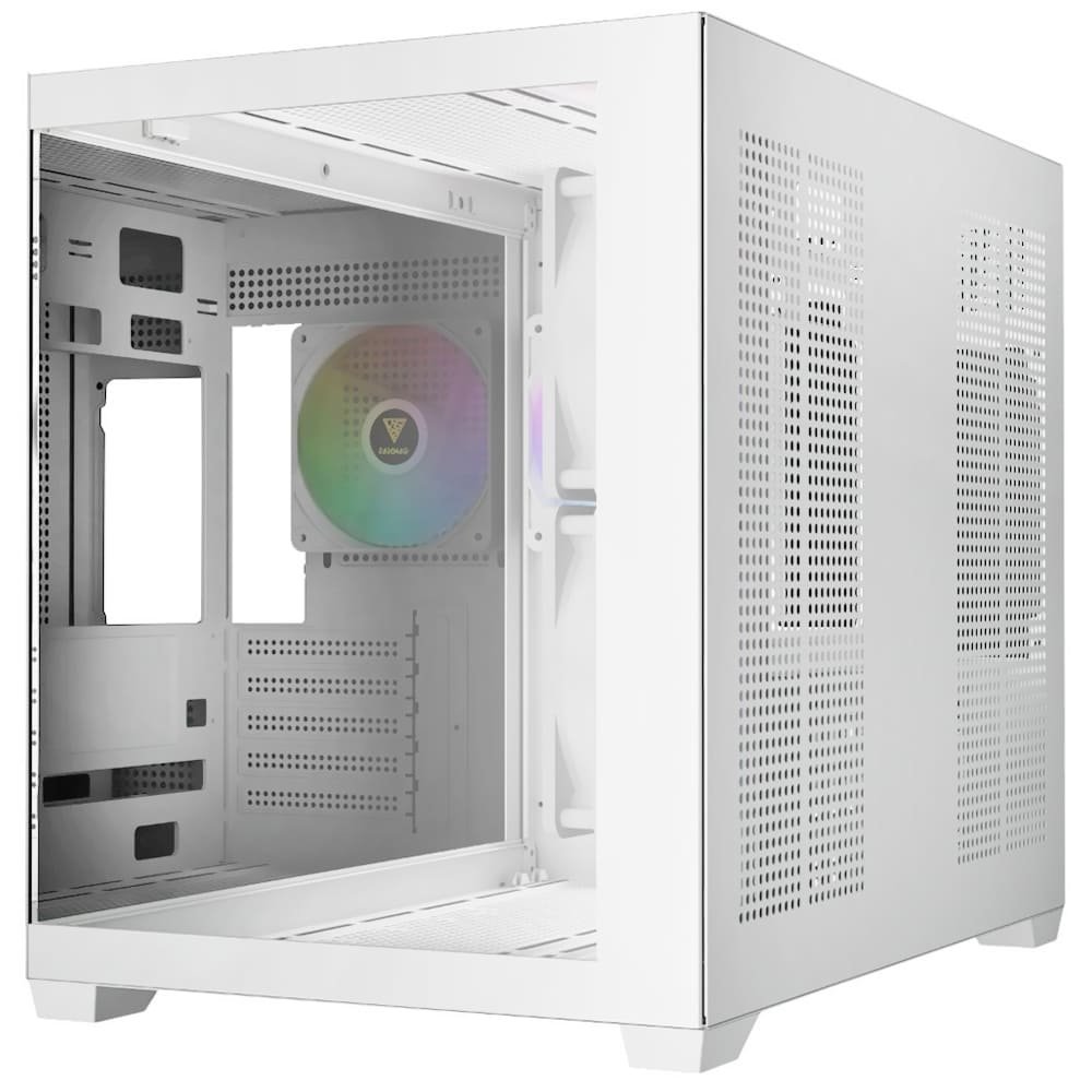 Gabinete Aquário Gamdias Aura GC10M V2 Branco com 3 Fans ARGB - Imagem 2