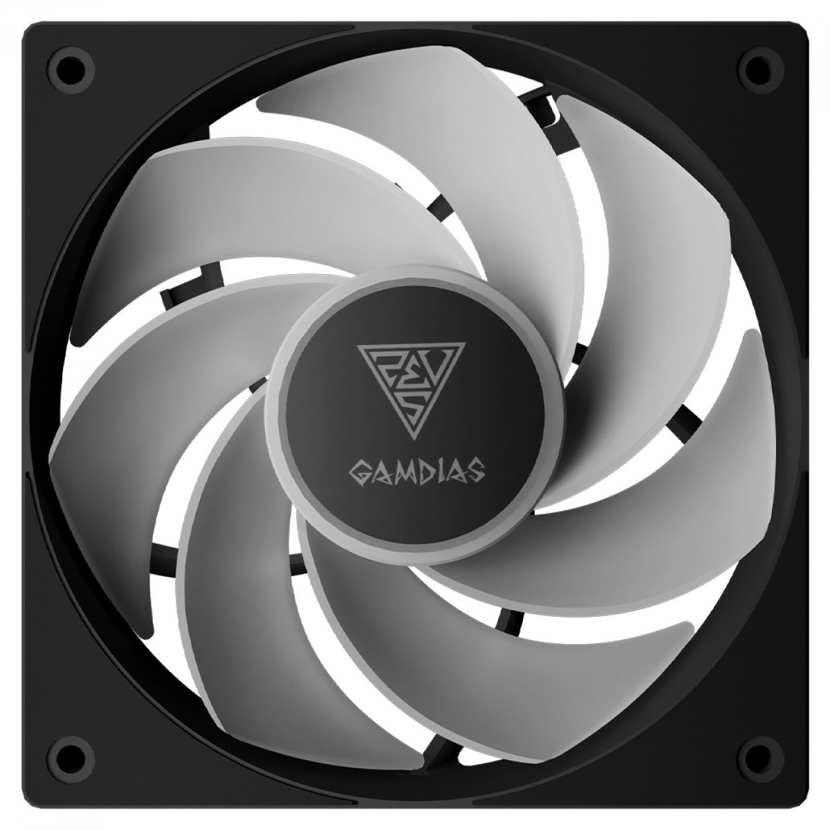 Kit Fan com 3 Unidades ARGB Pás Fluxo de Ar Normal e Reverso Gamdias Notus M1-1203 , 120mm, PWM, Preto - Imagem 3