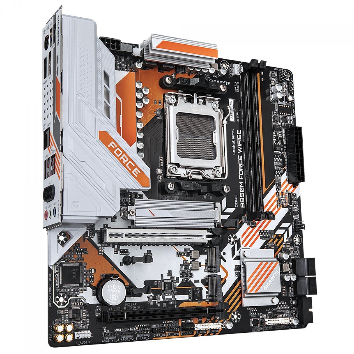 Placa Mãe Gigabyte B850M FORCE WIFI6E e Bluetooth, AMD AM5, M-ATX, DDR5 - Imagem 3