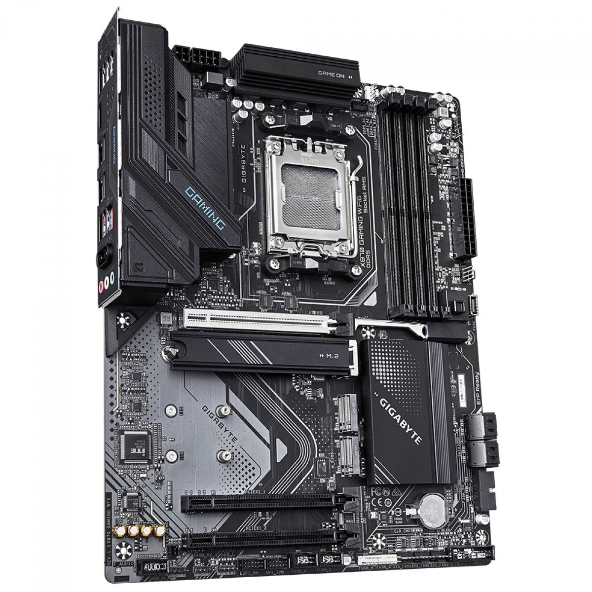 Placa Mãe Gigabyte X870 Gaming WiFi6 e Bluetooth, AMD AM5, ATX, DDR5, 3 slots M2 - Imagem 3