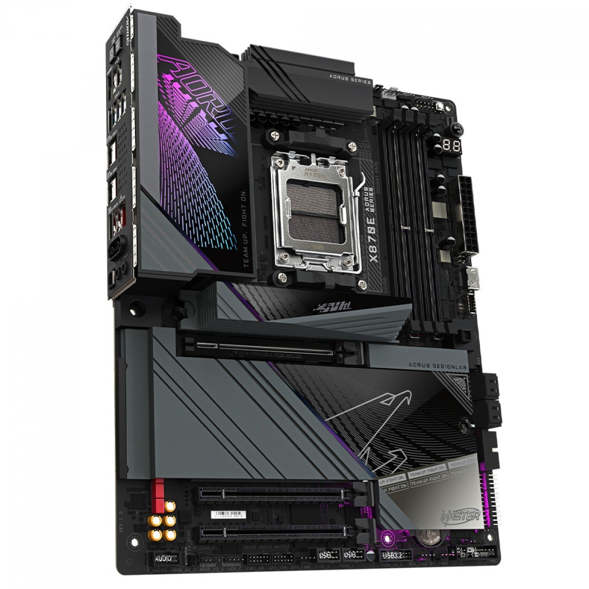 Placa Mae AORUS MASTER X870E WIFI 7 e Bluetooth (AM5/4xDDR5/HDMI/DisplayPort/M.2/USB 4) - Imagem 3