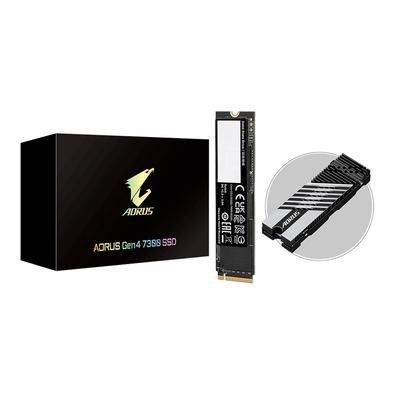 SSD 1TB AORUS Gen4 com Dissipador para PC e PS5, NVMe, PCIe 4.0 x4, Leitura 7300MB/s e Gravação 6000MB/s - AG4731TB