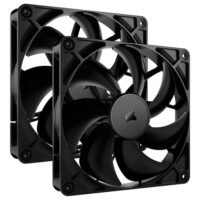 Kit Fan Com 2 Unidades Ventoinhas Corsair RS140, 140mm, PWM, Preto - CO-9050191-WW