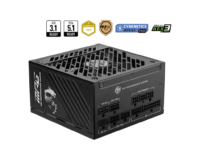 Fonte 1000W MSI MPG A1000G Silent PCIE5 II, 80 Plus Gold, Modular, PFC Ativo, Com Cabos, Preto