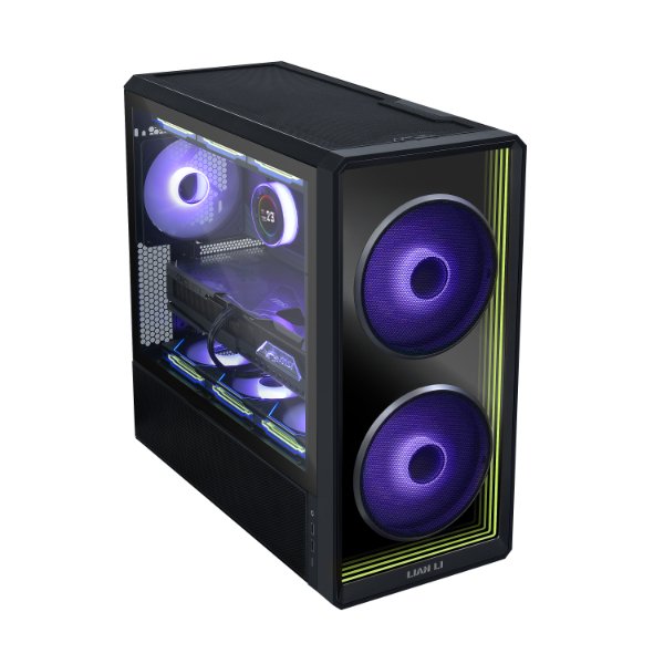 Gabinete Lian Li Lancool 217 Infinite, Mid Tower, ATX, Vidro Temperado, Preto, Com 3 Fans ARGB - Imagem 2