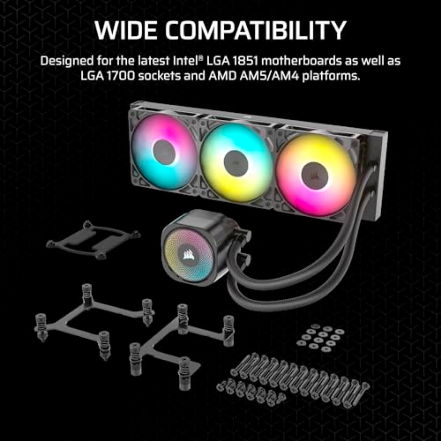 Water Cooler Corsair NAUTILUS 360 ARGB, 360mm Radiator, Intel/AMD - CW-9060093-WW - Imagem 4