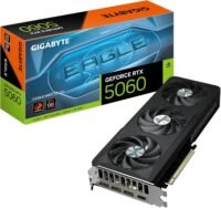 Placa de vídeo Gigabyte GeForce RTX 5060 Eagle Max Tri fan OC, 8GB, GDDR7, Ray tracing, DLSS