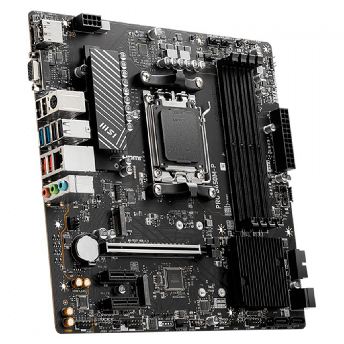 Placa Mãe MSI PRO B650M-P, Chipset B650, AMD AM5, M-ATX, DDR5, 911-7E28-001 - Imagem 3