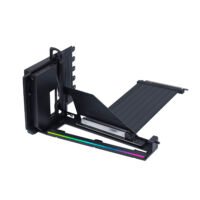Suporte Vertical Lian Li V4 Preto para Placa de Vídeo, ARGB, incluindo cabo Riser PCIE 5.0 - VG4-5-V4X