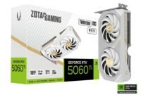 Placa De Vídeo Branca Zotac Nvidia Rtx 5060 Ti OC 16GB GDDR7, Ray tracing, DLSS