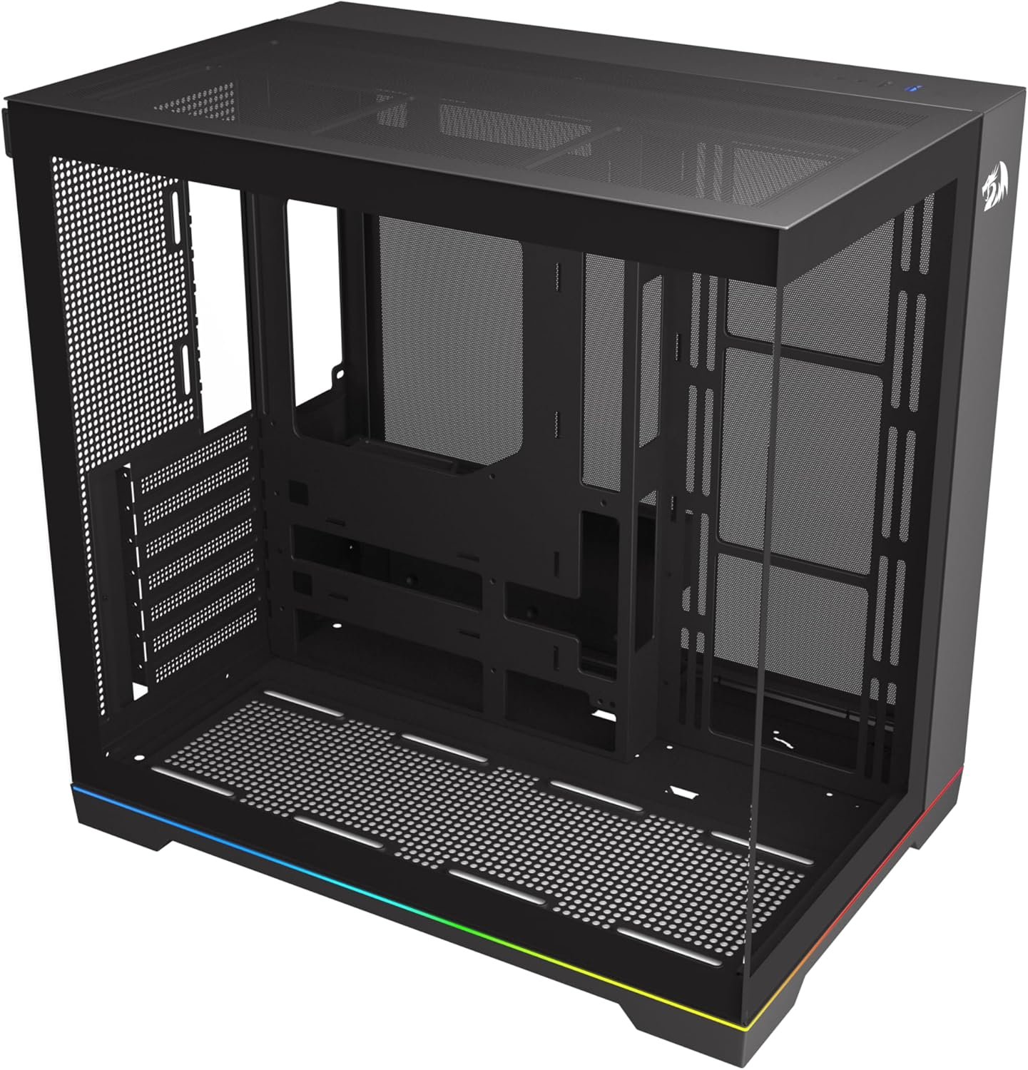 Gabinete Gamer Redragon Scalpel ARGB Preto ATX Aquário com Fita de LED Sem Fans USB 3.0 GC-628 - Imagem 5