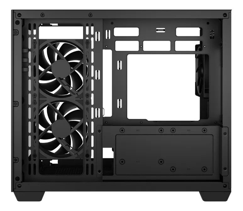 Gabinete Deepcool CG330 MicroATX Aquário Com 3 Fans ARGB Preto - Imagem 6