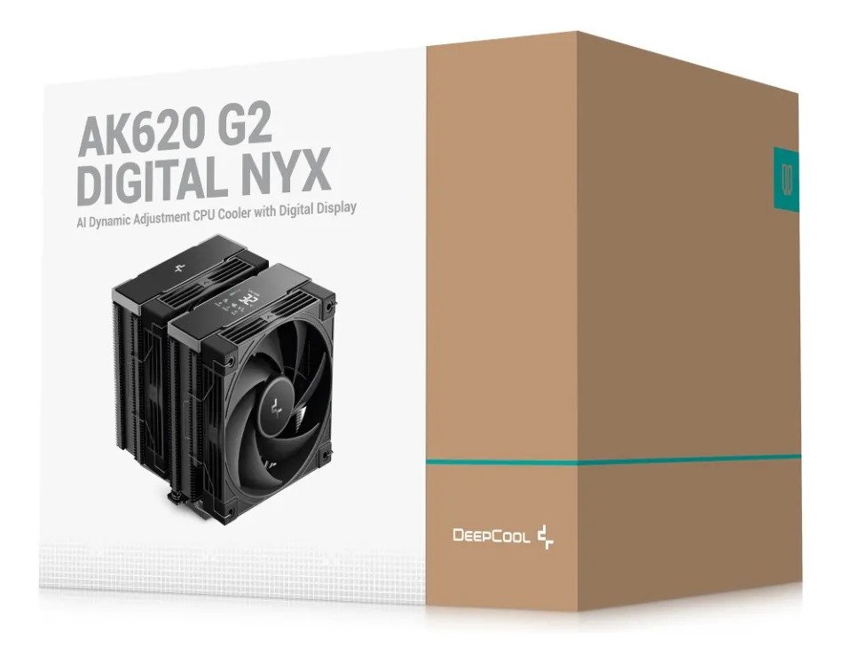 Cooler para Processador DeepCool AK620 G2 NYX DIGITAL Black, 120mm, Intel-AMD, Torre Dupla - R-AK620G2-BKNNMN-GJD-1