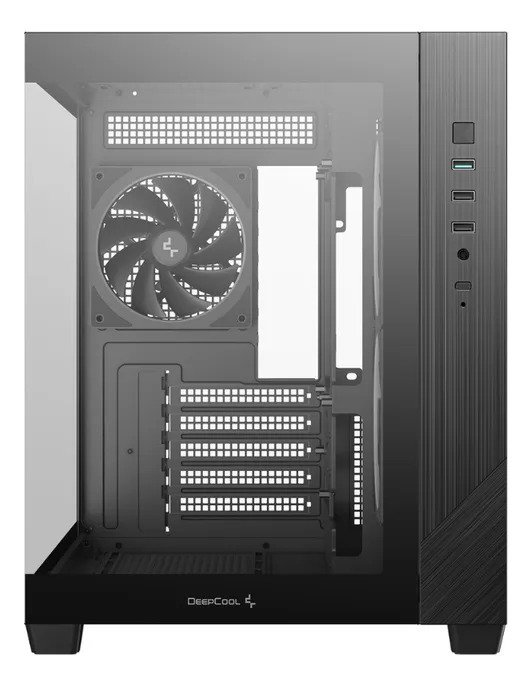 Gabinete Deepcool CG330 MicroATX Aquário Com 3 Fans ARGB Preto - Imagem 3