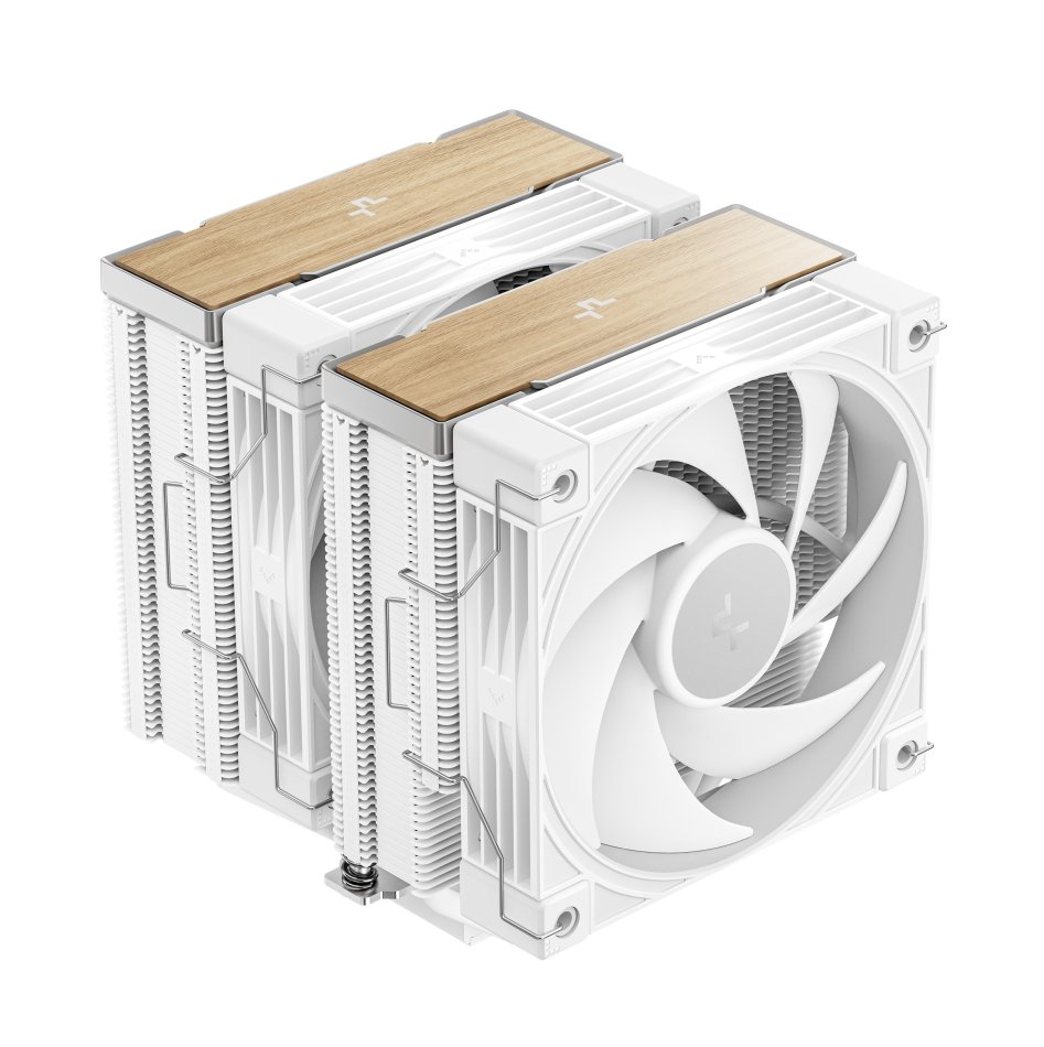 Cooler para Processador DeepCool AK620 G2 Wood White 120mm, Intel-AMD, Torre Dupla - R-AK620G2-WHNNMN-GJD - Imagem 2