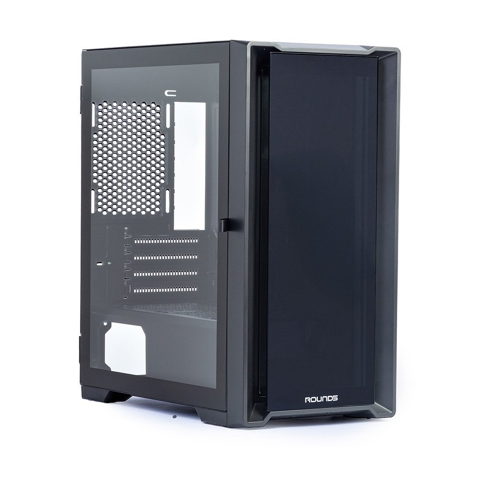 Gabinete Gamer Round5 Astra, Mini Tower, M-ATX, Lateral em Vidro, Preto, SEM FANS - R5-ASTRA-B-2185 - Imagem 2