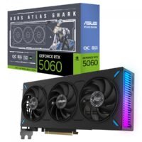 Placa de Vídeo RTX 5060 Asus Triple Fan NVIDIA GeForce ATS OC, 8GB, GDDR7, DLSS, Ray Tracing