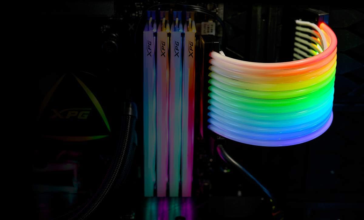 Cabo Extensor Sleeved XPG Prime, ARGB, 24 Pin-MB, ARGBEXCABLE-MB-BKCWW - Imagem 3