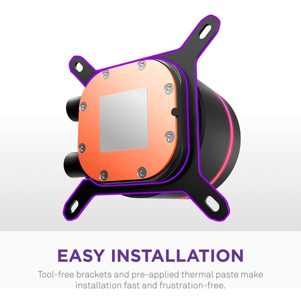 Water Cooler NZXT Kraken Core Preto 360 com Fans ARGB, 360mm, Intel/AMD - Imagem 5