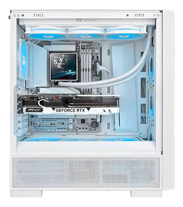 Water Cooler Thermaltake TH360 V3 Ultra Display LCD 3.95` ARGB, 360mm, Branco, TDP 365W - CL-W476-PL12SW-A - Imagem 5