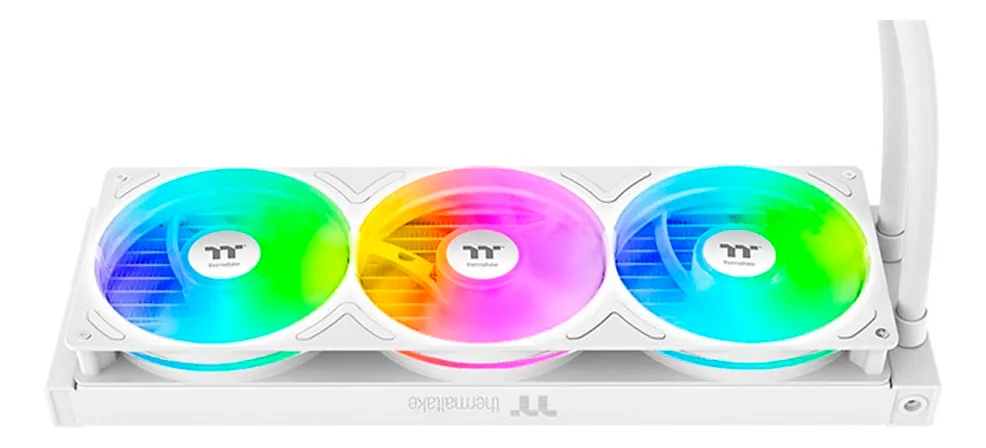 Water Cooler Thermaltake TH360 V3 Ultra Display LCD 3.95` ARGB, 360mm, Branco, TDP 365W - CL-W476-PL12SW-A - Imagem 4