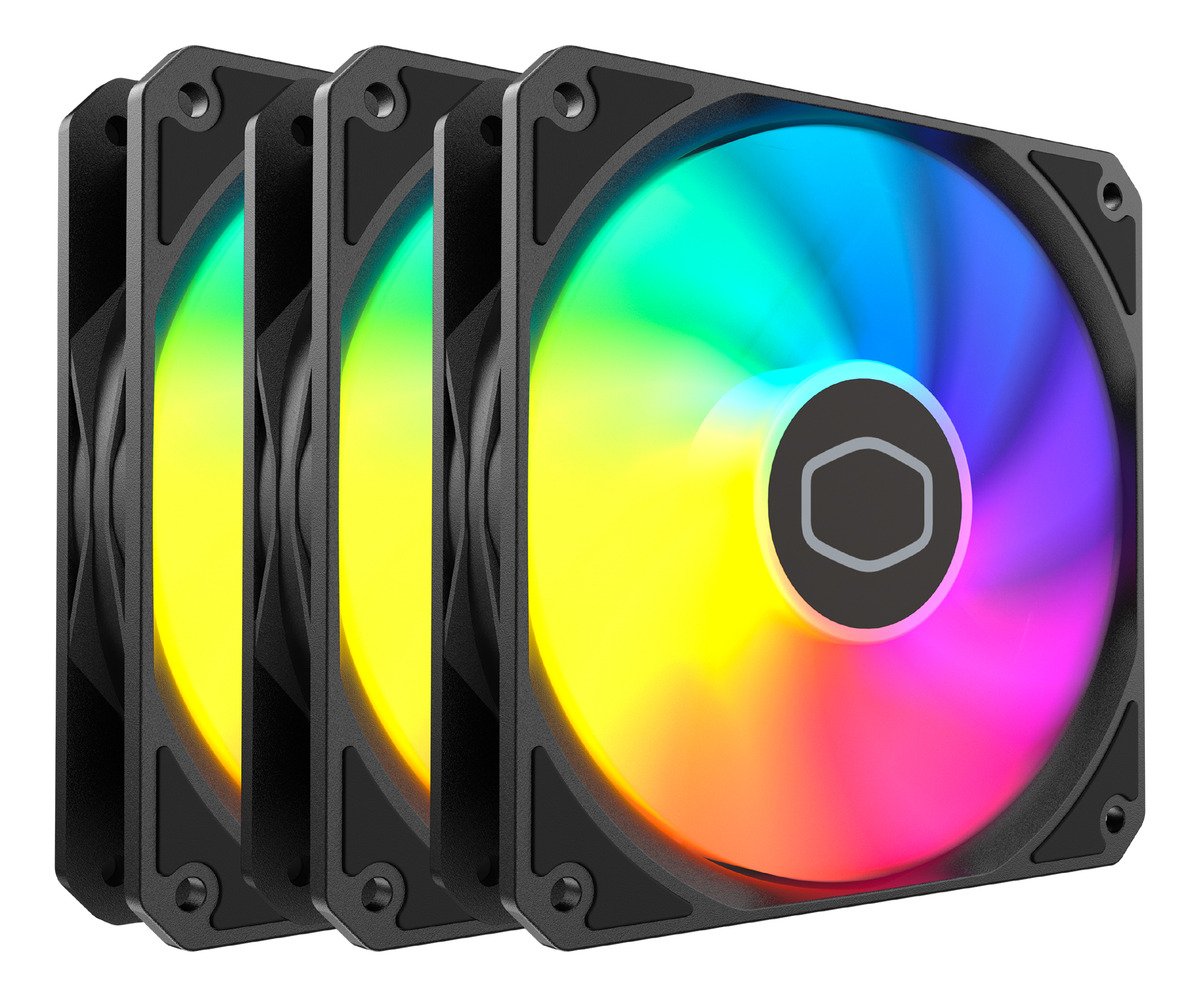 Kit 3x Fans para Gabinete Cooler Master MF120 Lite 120mm