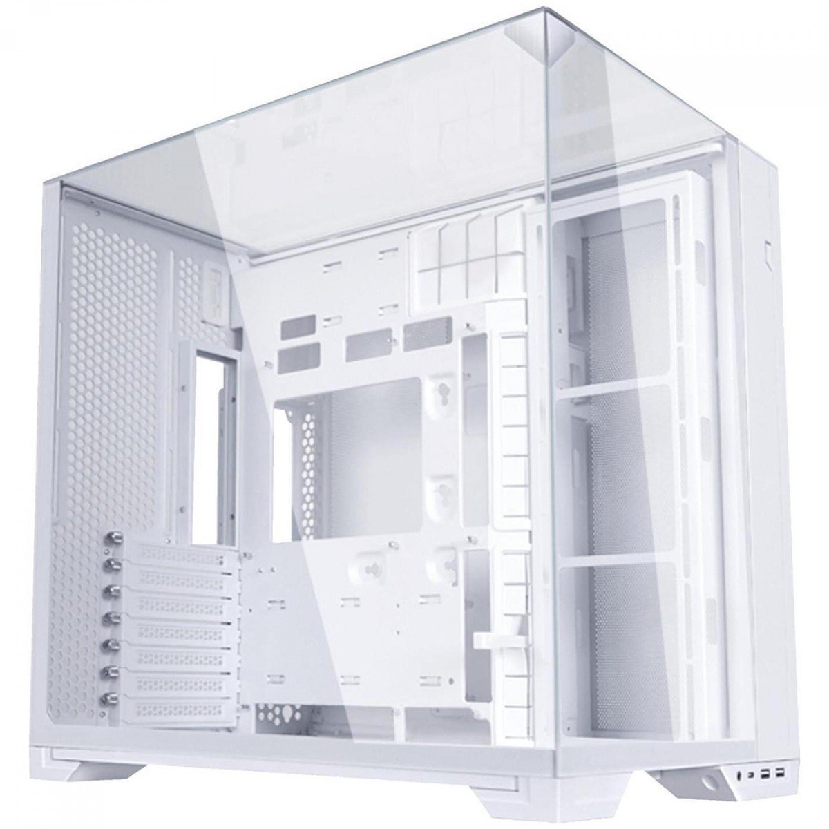 Gabinete Lian Li O11 Vision Compact Branco, Tampa Superior Vidro