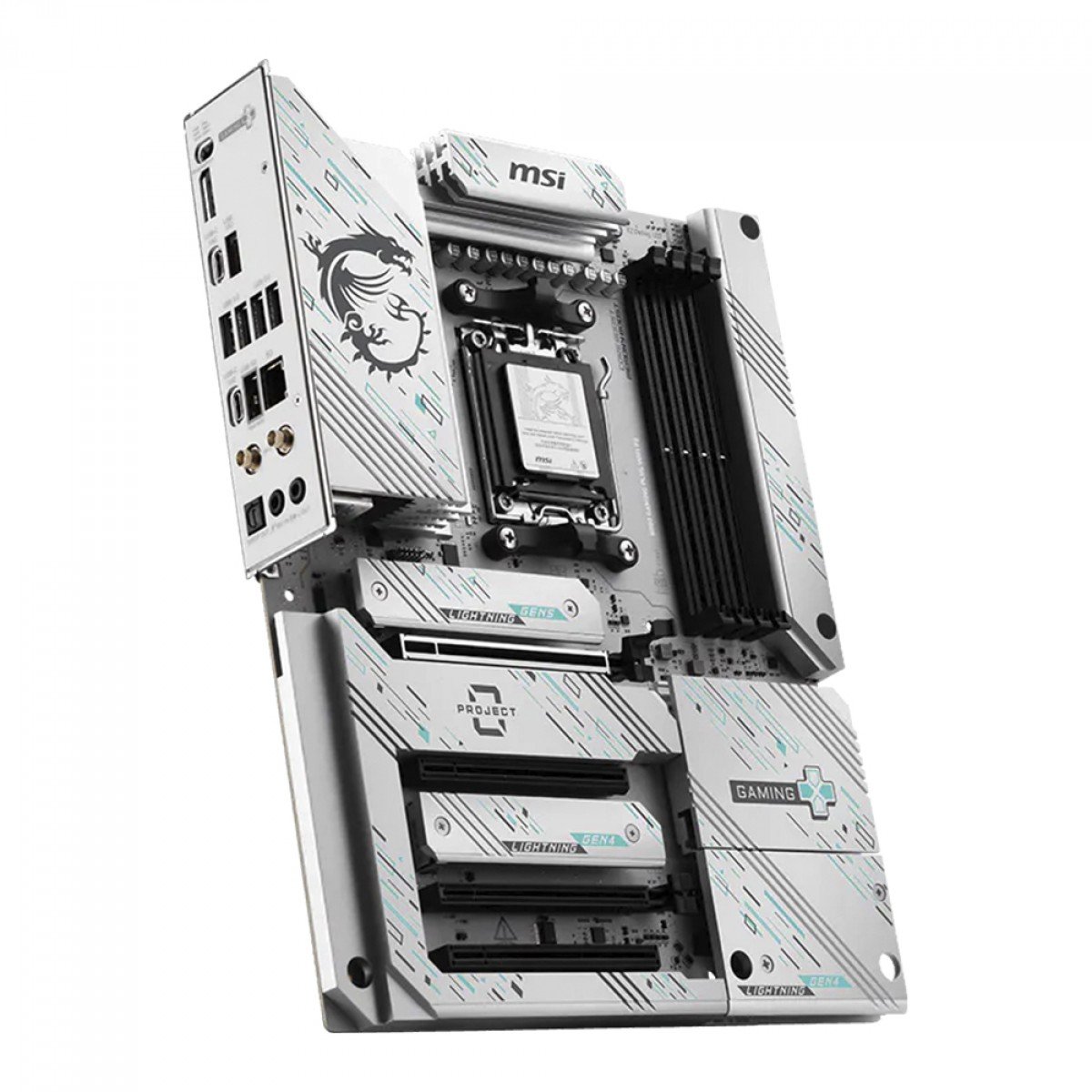 Placa Mãe MSI B850 Gaming Plus WIFI PZ, Project Zero, AMD AM5, ATX, DDR5 - Imagem 3