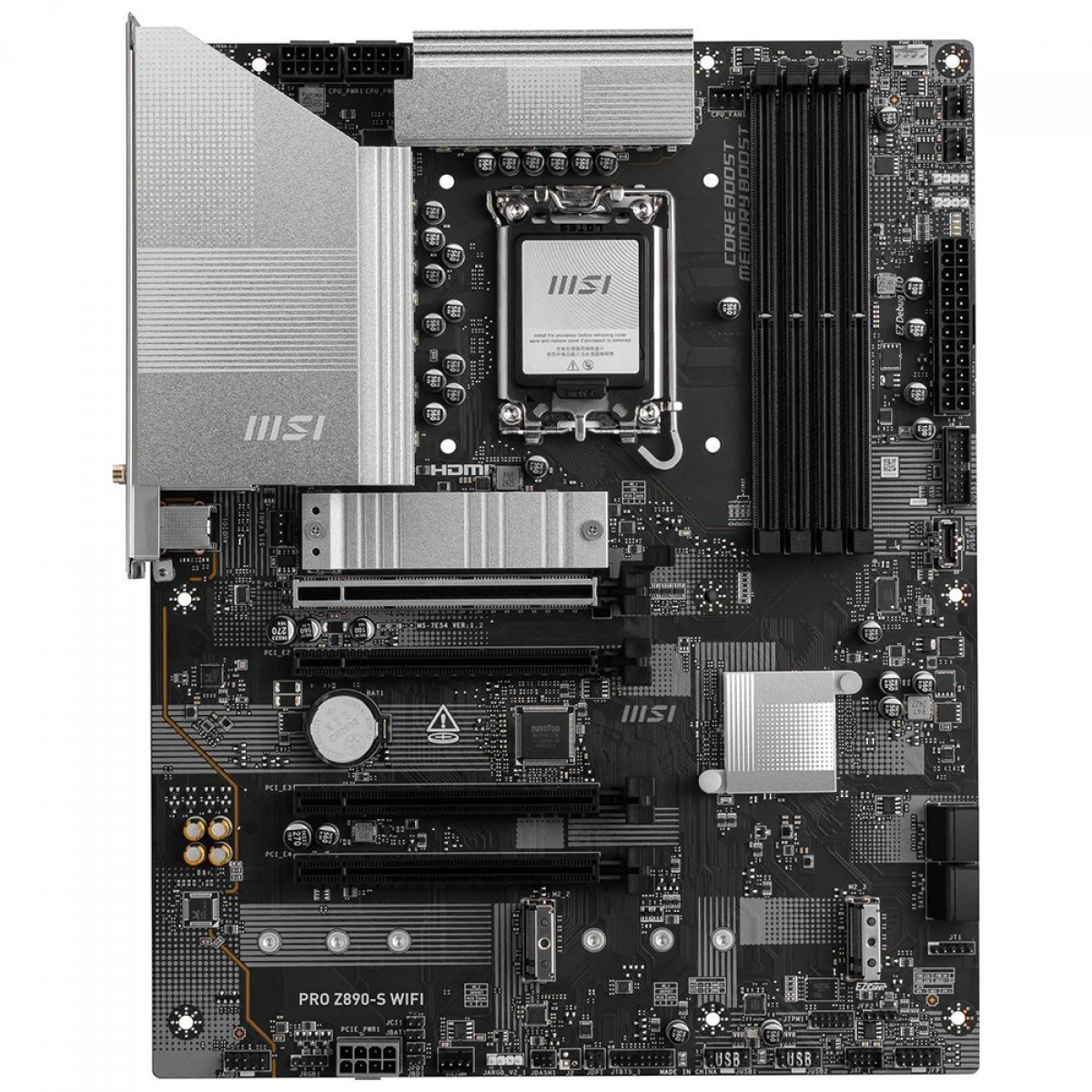 Placa Mãe MSI PRO Z890-S WIFI 7 e Bluetooth, Intel LGA 1851, ATX, DDR5 - Imagem 2