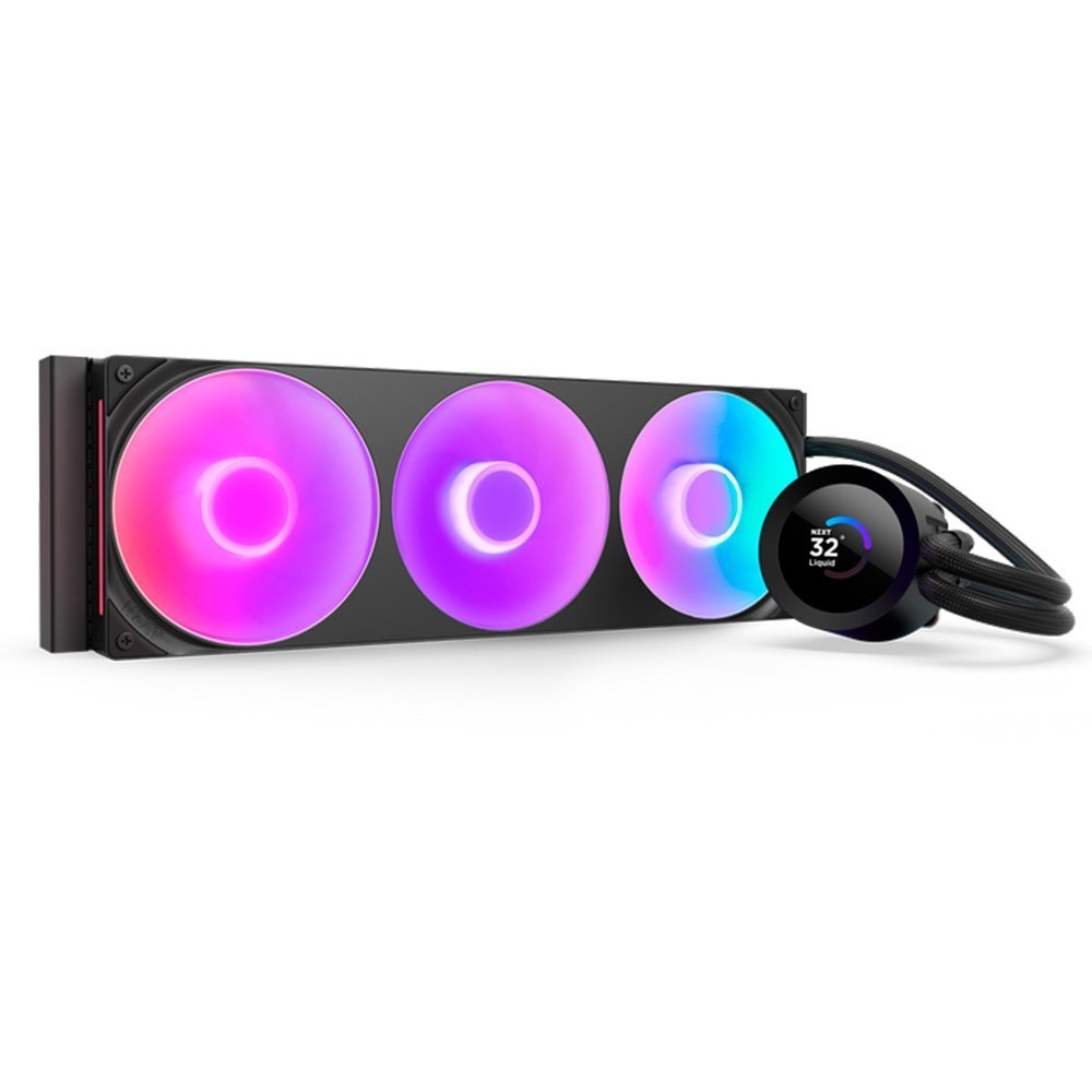 Water Cooler Nzxt Kraken Plus 360 Rgb V2 Preto Aio Display Lcd F360 Rgb Core (Ev) Pwm 360mm - RL-KR360-B2