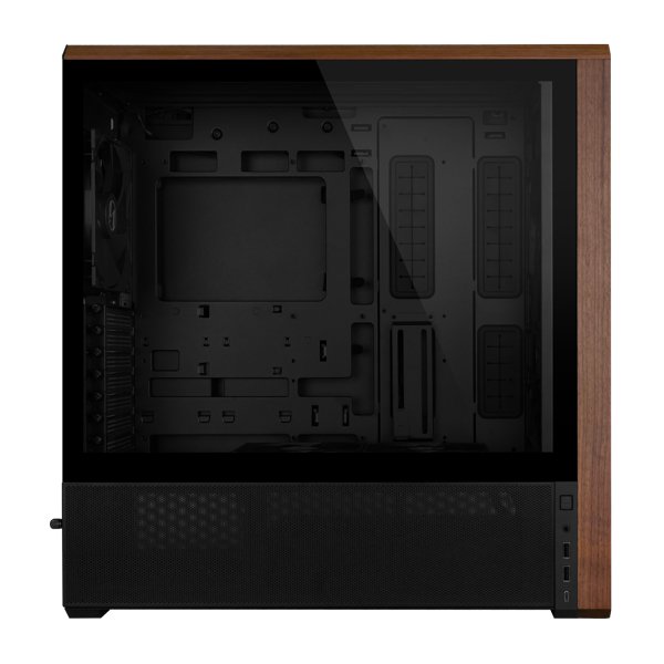 Gabinete Lian Li Lancool 217 Wood Edtion, Mid Tower, ATX, Vidro Temperado, Com 3 Fans, Preto - Imagem 5