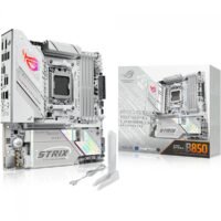 Placa Mãe Branca Asus Rog Strix B850-G GAMING WIFI e Bluetooth, AMD AM5, mATX, DDR5, 90MB1M30-M0EAY0